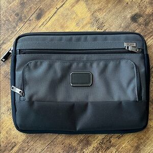 Tumi Charcoal and Black Laptop Bag